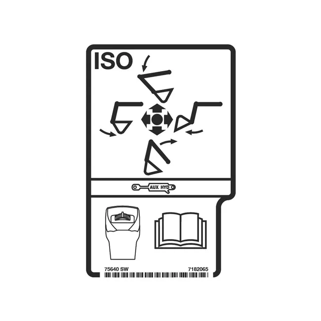 Bobcat 7182065 Right-Hand ISO Decal for Excavators