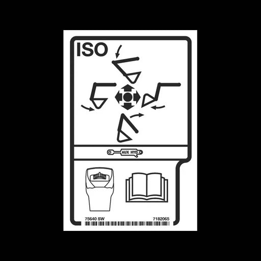 Discontinued, RH ISO Decal for Excavators, 7182065