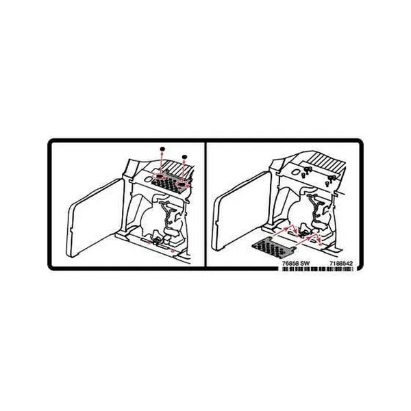 Bobcat 7188542 Instructions Decal for Attachments and Loaders