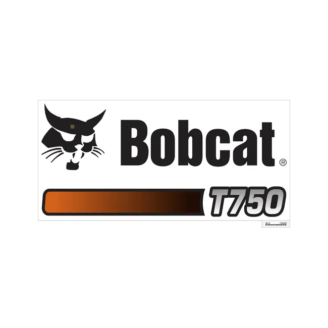Bobcat 7193924 Model T750 Decal