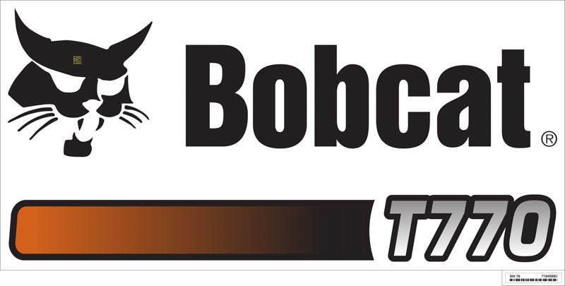 Bobcat 7194599 Decal Model T770