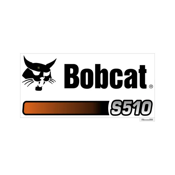 Bobcat 7195544 S510 Model Decal for Skid Steer Loaders
