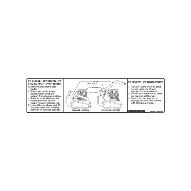 Bobcat 7197993 LASD Decal for Loaders