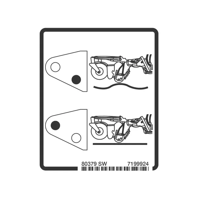 Bobcat 7199924 No-Text Lock Height Decal for Soil Conditioner