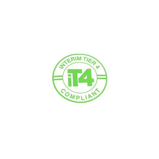 Interim Tier 4 Decal for Compact Tractors, Excavators, Loaders, and Work Machines, 7204037