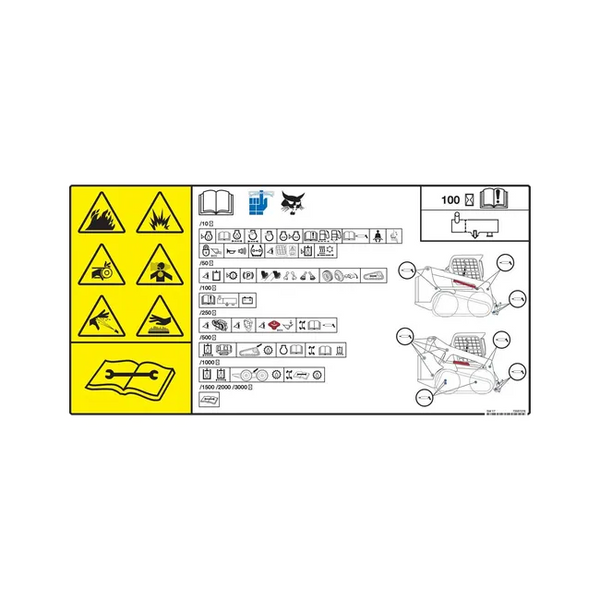 Bobcat 7205727 Service Decal For Loaders