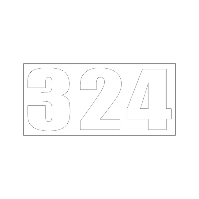 Bobcat 7215292 324 Model Decal for Excavators