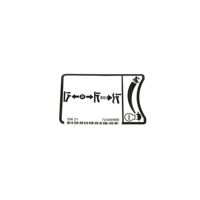 Bobcat 7240698 Blade Decal