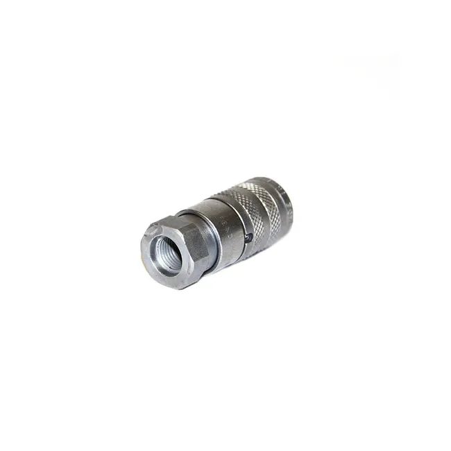Bobcat 7246786 Flat Faced Female Coupler 1/4 Inch Body 9/16 Inch UNF/ORB Thread