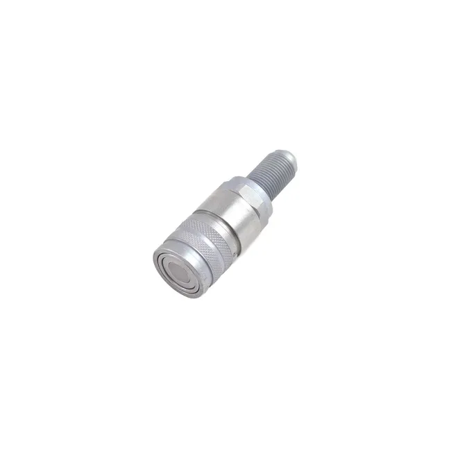Bobcat 7246794 Flat Face Female Coupler With 1/4 Inch Body and 7/8 Inch UNF ORB Thread