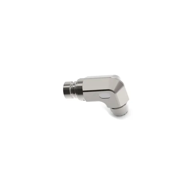 Bobcat 7246795 90 Degree Flat Faced Male Coupler 1/2 Inch Body 1-1/16 Inch JIC Thread