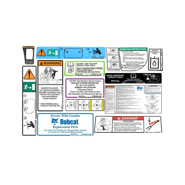 Bobcat 7248051 Kit Decal