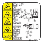 Bobcat 7252176 Service Decal for Excavators