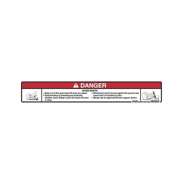 Bobcat 7273434 Danger Decal Mini Track Loaders