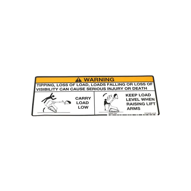 Bobcat 7273436 Warning Decal Mini Track Loaders