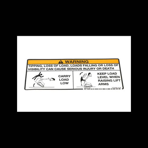 Warning Decal for Mini Track Loaders, 7273436