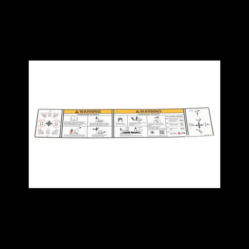 Warning Decal for Mini Track Loaders, 7273437