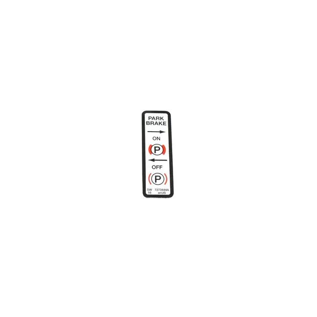 Bobcat 7273444 Park Brake Decal for Mini Track Loaders