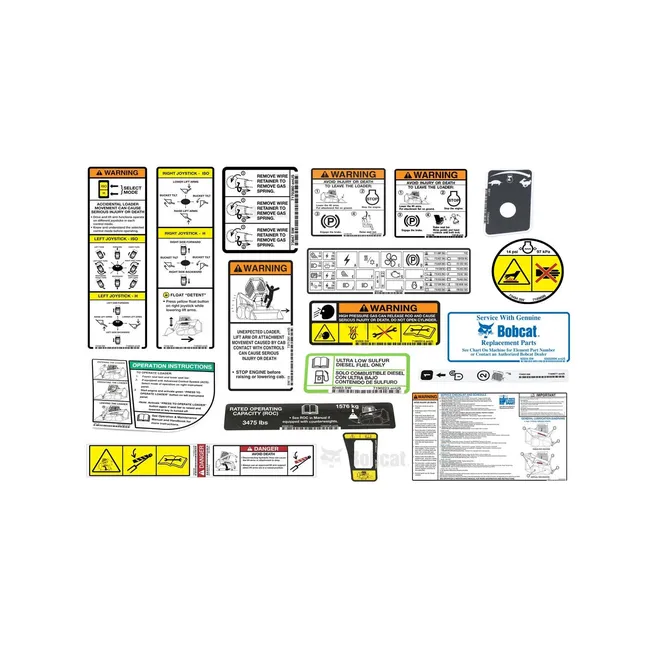 Bobcat 7276002 T770 Model Internal and External Decal Kit, 7276002