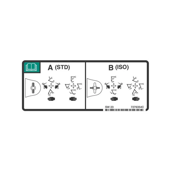 Bobcat 7276354 Standard ISO Decal for Excavators