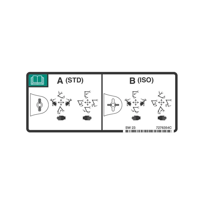 Bobcat 7276354 Standard ISO Decal for Excavators