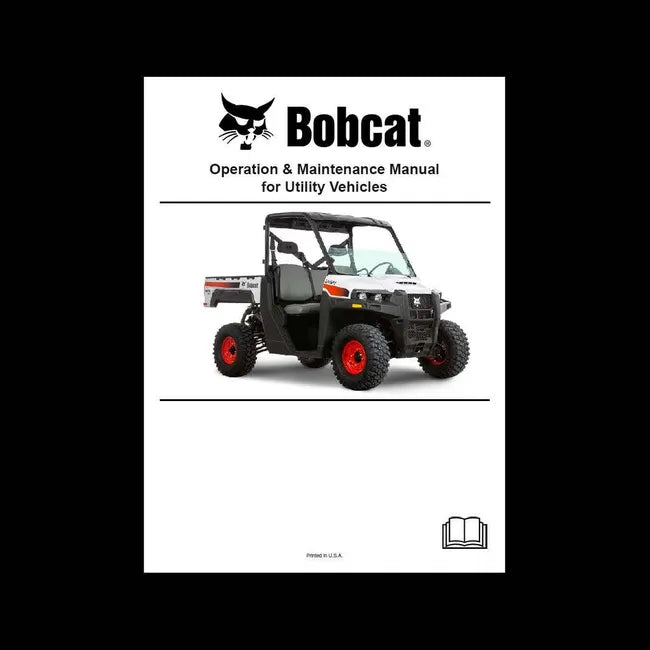 3650 Utility Vehicle Operation and Maintenance Manual Paper Copy, English