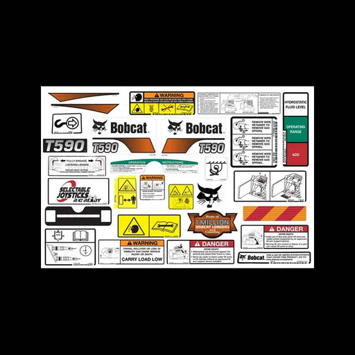 T590 Internal and External Decal Kit for Track Loaders, 7285446