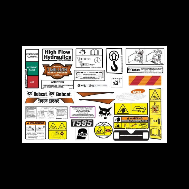 T595 External Decal Kit for Track Loaders, 7294586