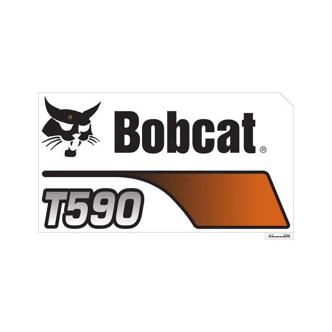 Bobcat 7302836 Left T590 Model and Bobcat Decal