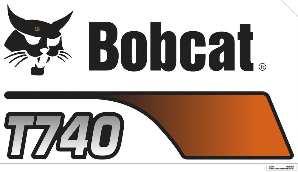 Bobcat 7303729 Left T740 Decal for Track Loaders
