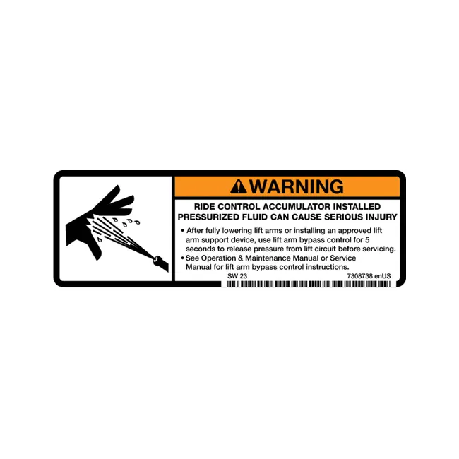 Bobcat 7308738 Safety Decal