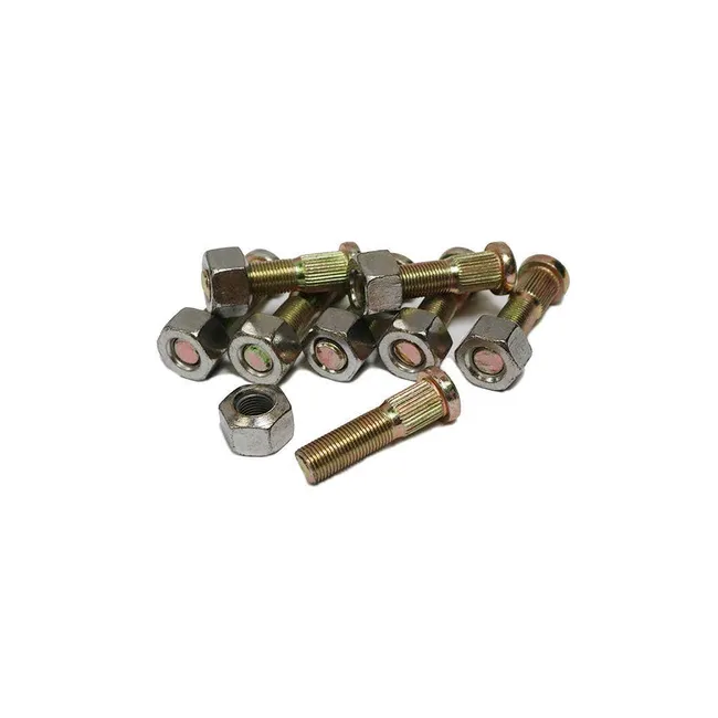 Bobcat 7325076 Wheel Spacer Studs and Nuts 9/16 Inch Set of 8