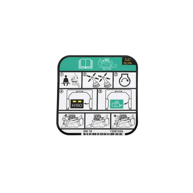 Bobcat 7326103 Operation Decal for Loaders
