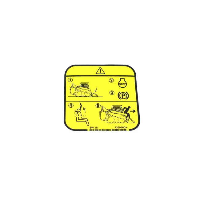 Bobcat 7330860 Warning Decal For Loaders