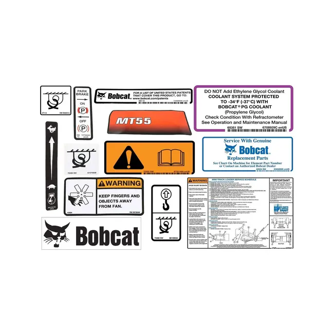 Bobcat 7339598 Decal Kit MT55 for Mini Track Loaders