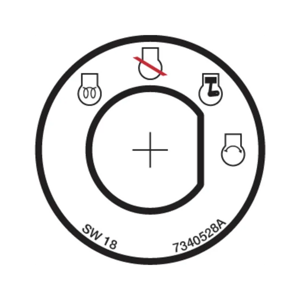 Bobcat 7340528 Ignition Key Decal for Excavators