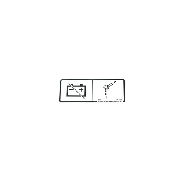 Bobcat 7342035 Disconnect Decal For Articulated Loaders And Excavators