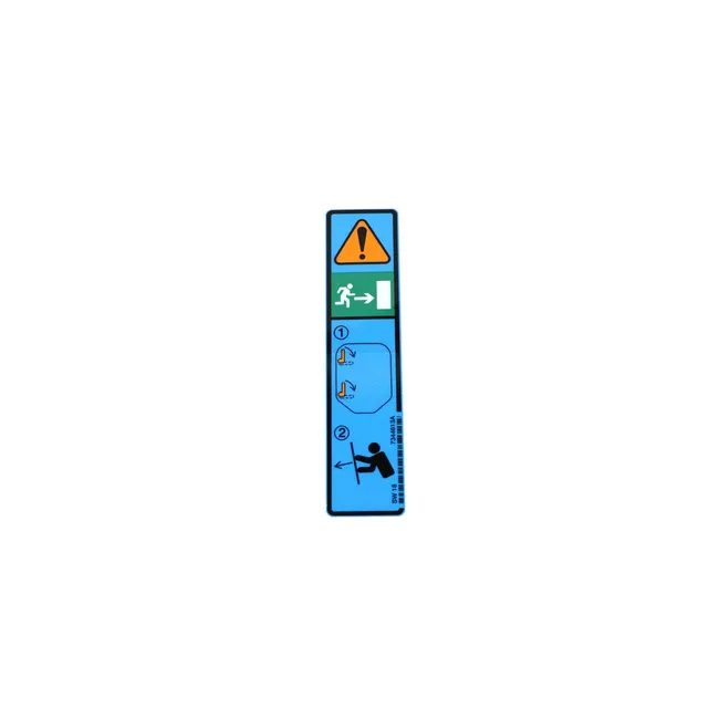 Bobcat 7344613 Emergency Door Decal For Loaders
