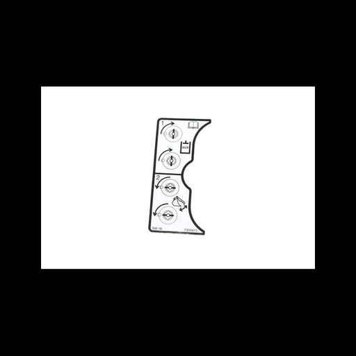 Diverter Decal for Excavators, 7350473