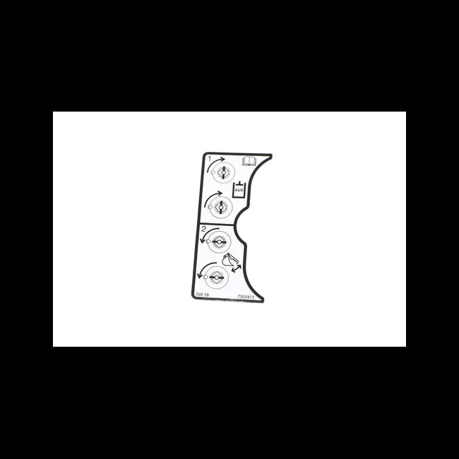 Diverter Decal for Excavators, 7350473