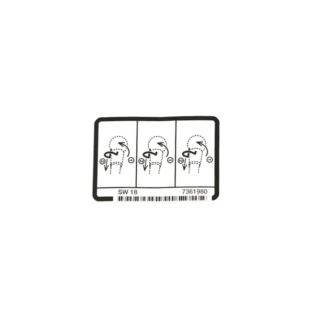 Bobcat 7361980 Spring Removal Decal