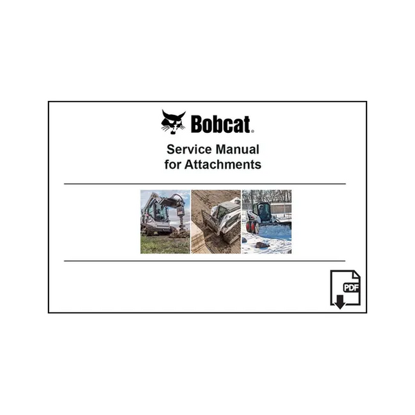 Bobcat 7362783ENUSPDF Flail Mower Attachment Service Digital Manual