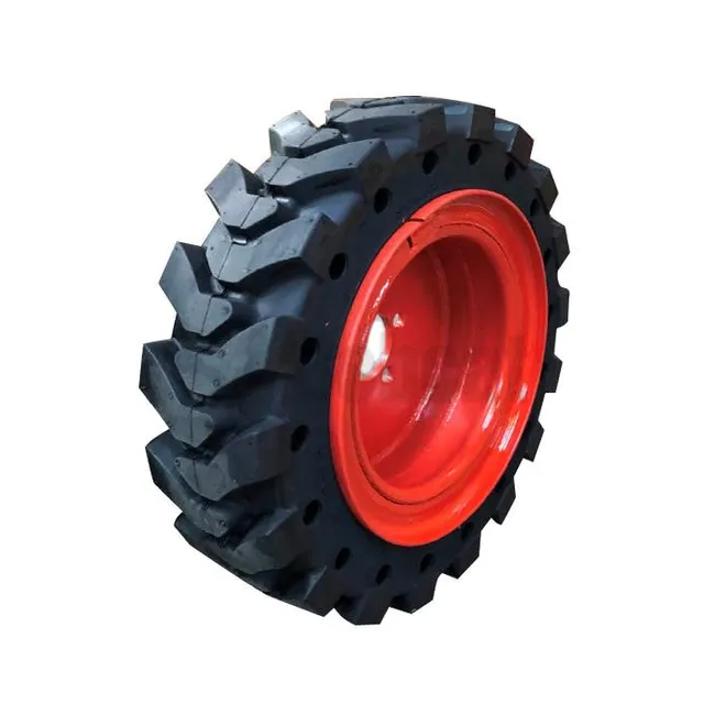 Bobcat 7365906 Right Solid Tire for S70 Orange Rim