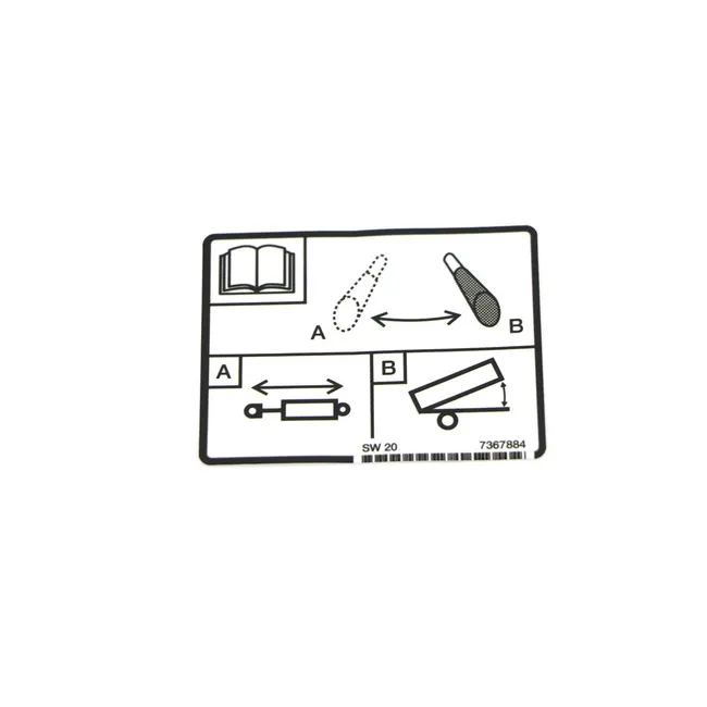 Bobcat 7367884 AUX Hydraulic Decal for Work Machines