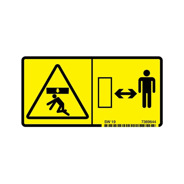 Bobcat 7369644 Stay Clear Decal