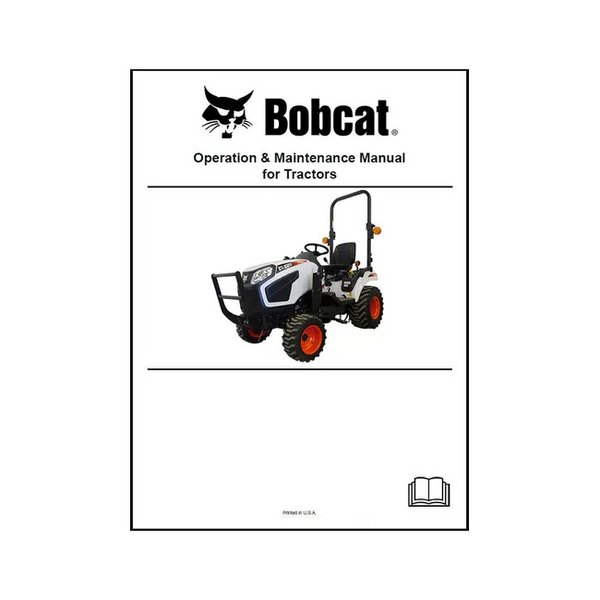 Bobcat 7371864ENUS 2025 2035 2040 2535 2540 Tractor Operation and Maintenance Manual Paper Copy English
