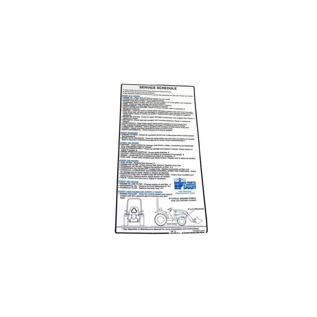 Bobcat 7375204 Service Decal