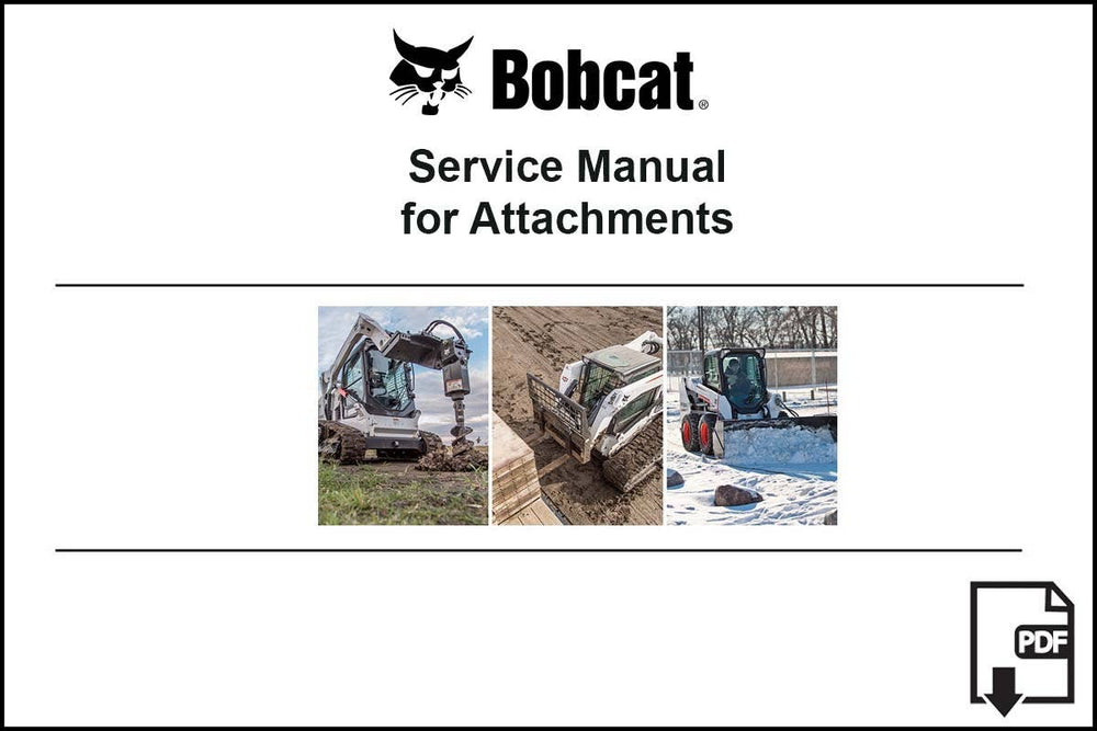 Bobcat 7383804ENUSPDF 3Pt Tiller Service Digital Manual