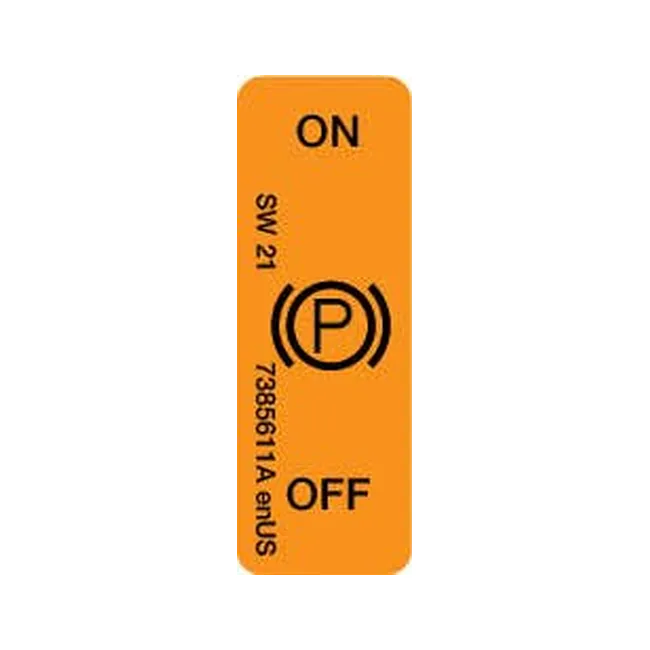 Bobcat 7385611 Park Brake Lever Decal