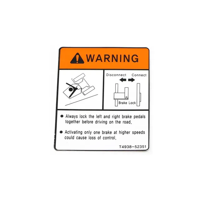 Bobcat 7385625 Park Brake Decal
